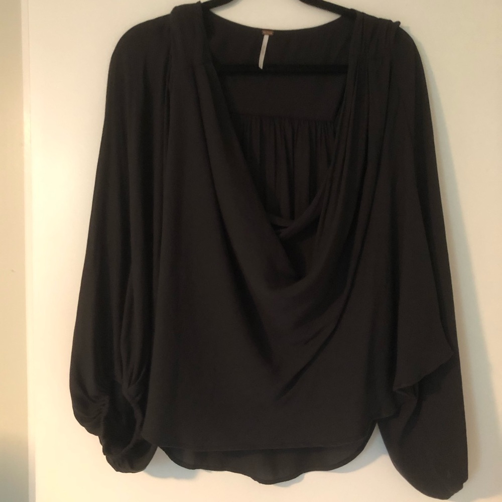 Free people long sleeve flowy shirt